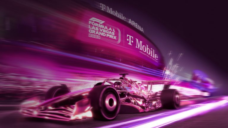 Formula 1 Las Vegas Grand Prix 2023 | T-Mobile Logo and Car