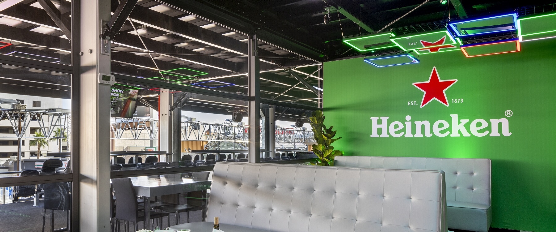 Lounge area sponsored by Heineken